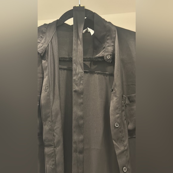 Truly stylish black satin dress- - Picture 2 of 4